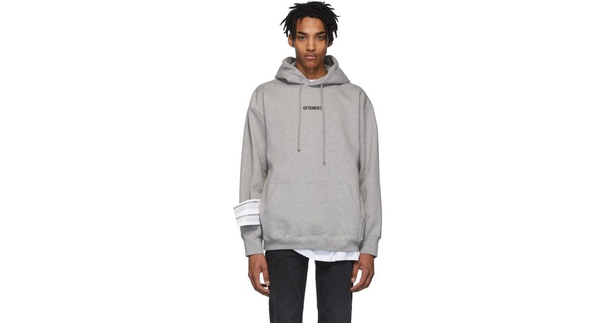 Vetements WRITTEN LOGO HOODIE ホワイト パーカー | endageism.com