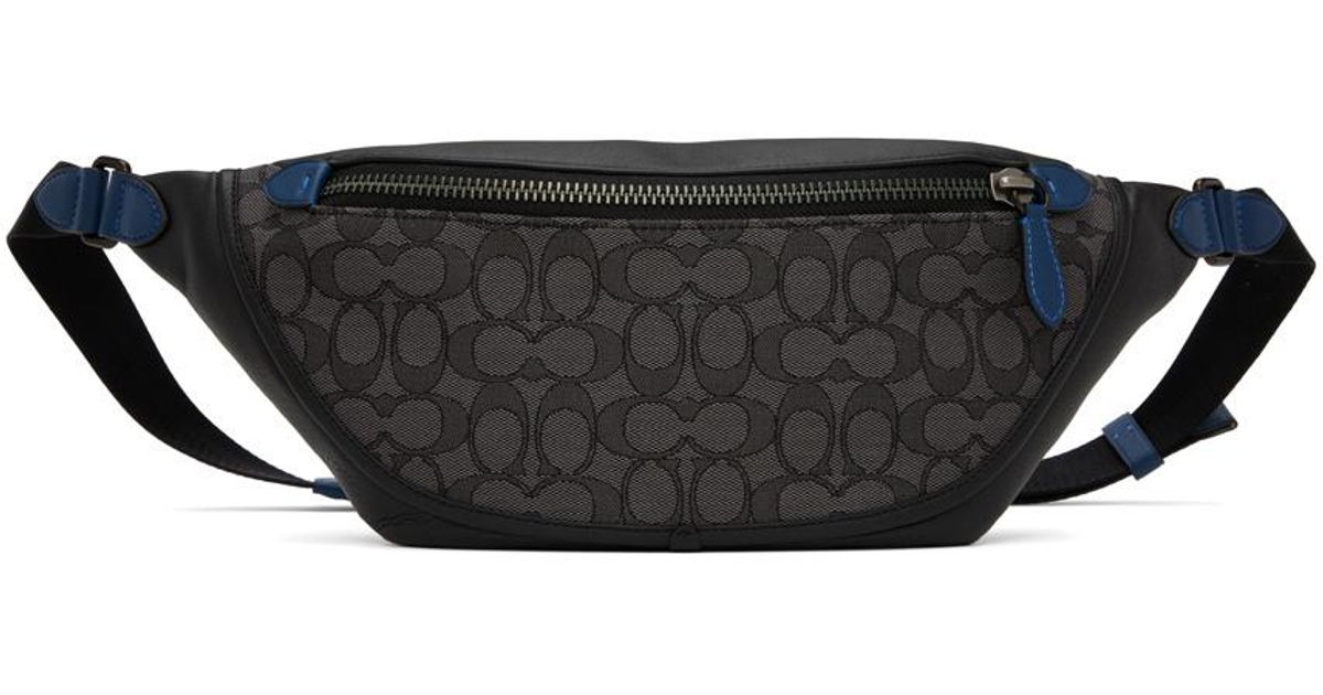 COACH Leather League Belt Bag in ji/Charcoal/Black (Black) for Men Lyst Canada