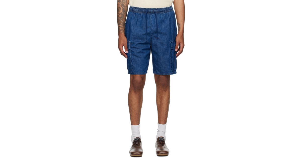 WTAPS Mils2301 Denim Shorts in Blue for Men | Lyst
