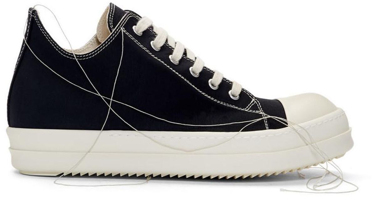rick owens drkshdw canvas low sneaker