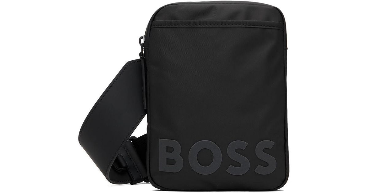 BOSS by HUGO BOSS Black Logo Reporter Pouch for Men Lyst