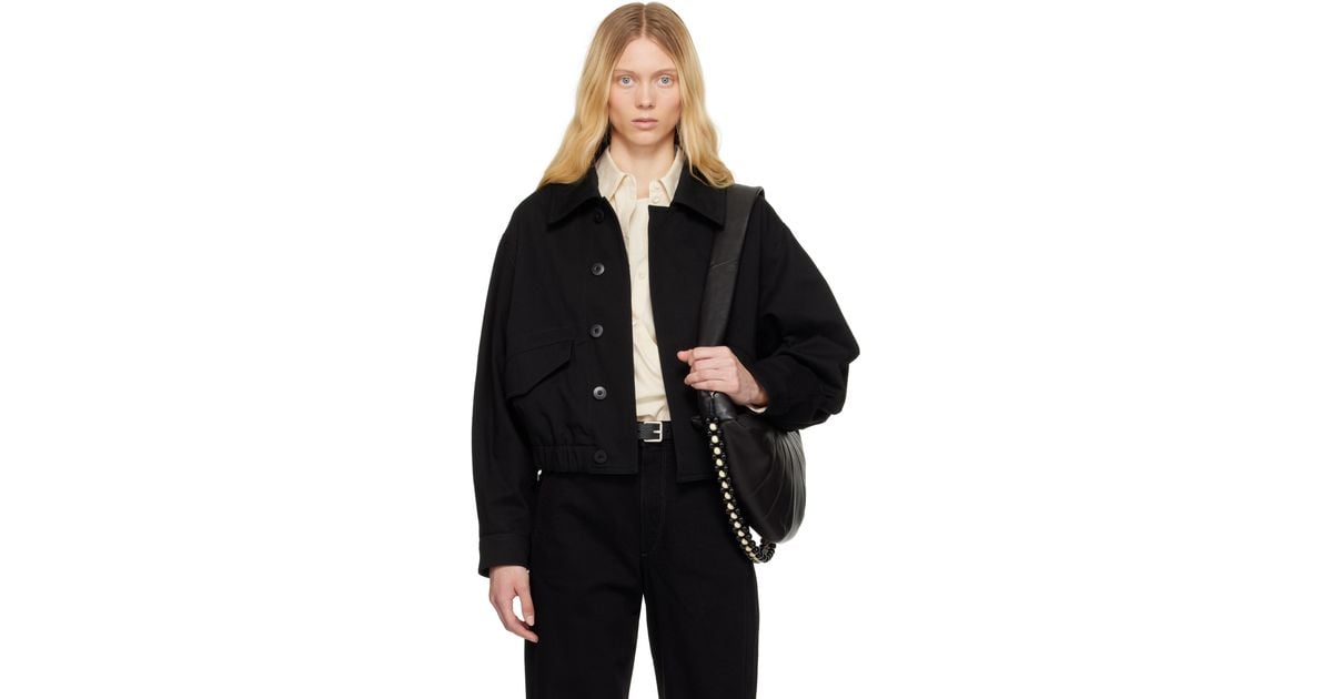 Lemaire ブラック ショート ボンバージャケット ブラック | Lyst