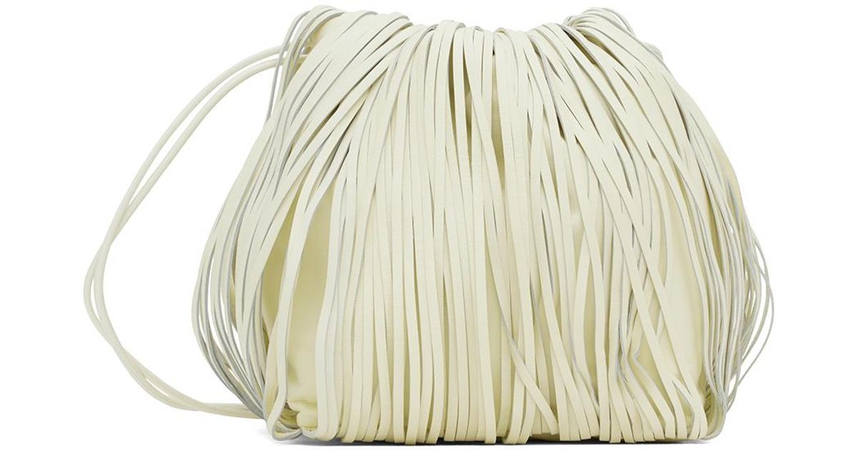 トートバッグ Jil Sander Cream fur Dumpling bucket bag 24358726_54495442_600.jpg