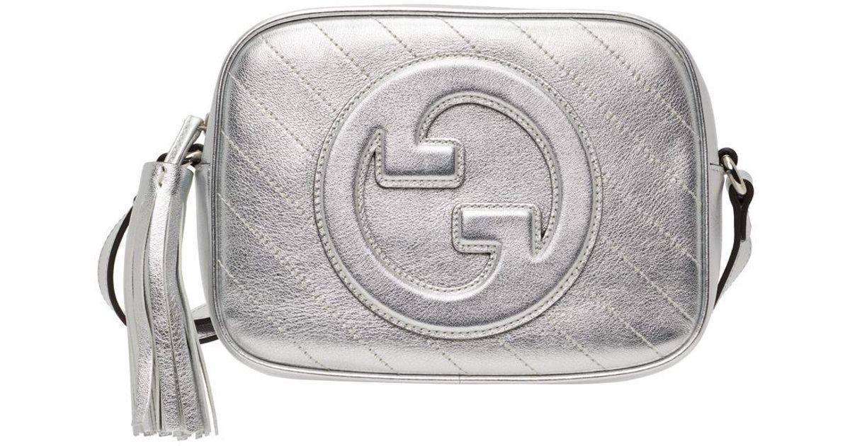 Gucci Silver Small Blondie Shoulder Bag in Metallic | Lyst