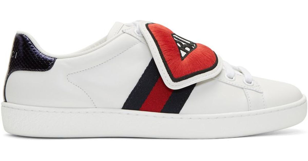 gucci blind for love ace sneakers