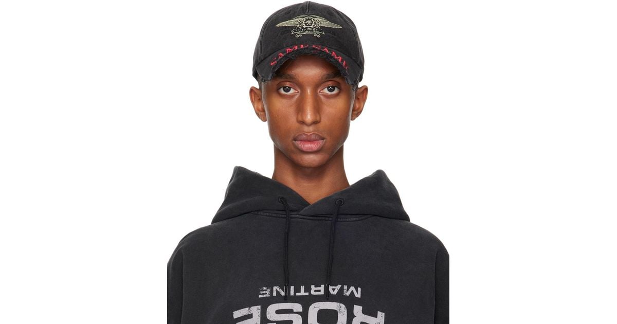 Martine Rose Cut Peak Back Cap in Black for Men | Lyst Martine Rose Cut Peak Back Cap in Black for Men | Lyst