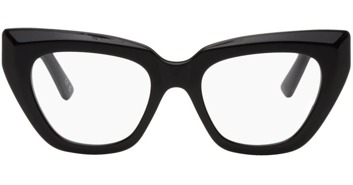 Balenciaga Black Cateye Glasses Lyst UK