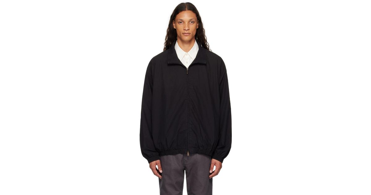 Acne Studios Printed Logo Zipper Jacket in Black for Men | Lyst Acne Studios Printed Logo Zipper Jacket in Black for Men | Lyst