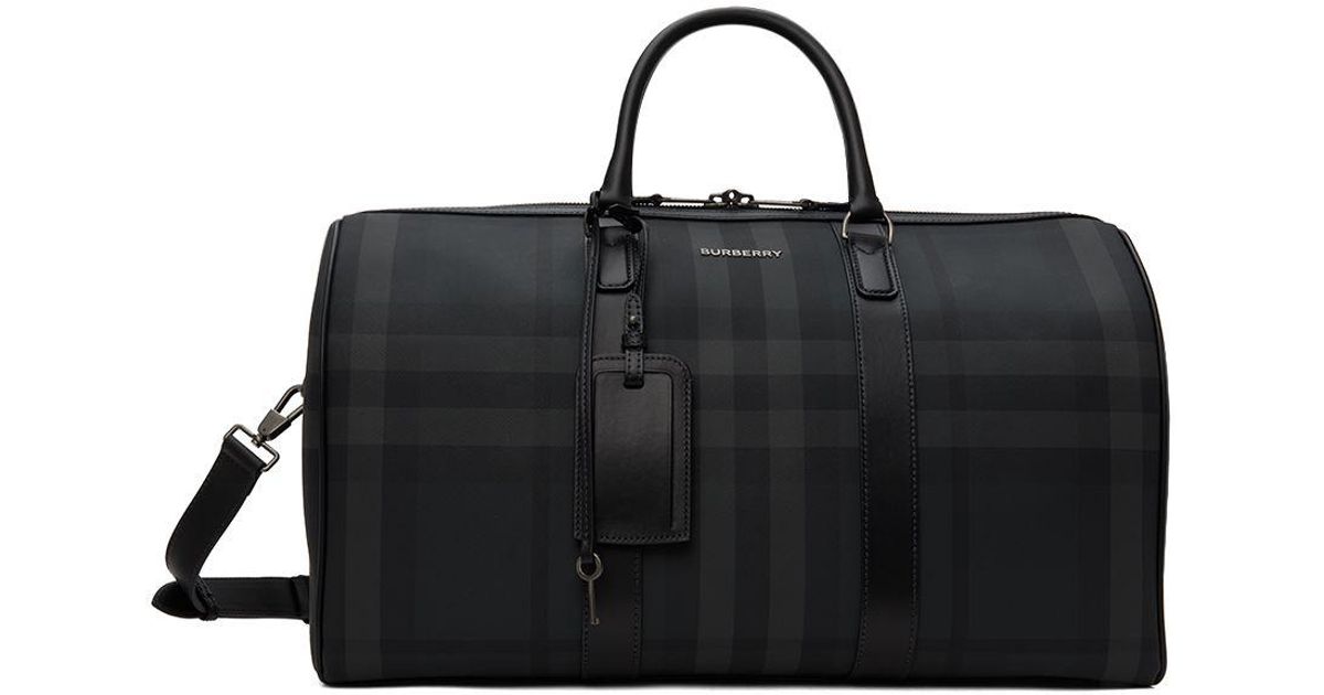 Burberry leather duffle bag sale