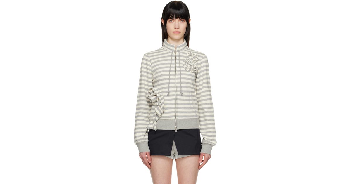 open yy APPLIQUÉ ZIPUP JACKET OPEN YY