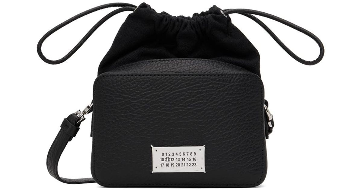 Maison Margiela Leather Mini 5ac Camera Bag in Black | Lyst UK