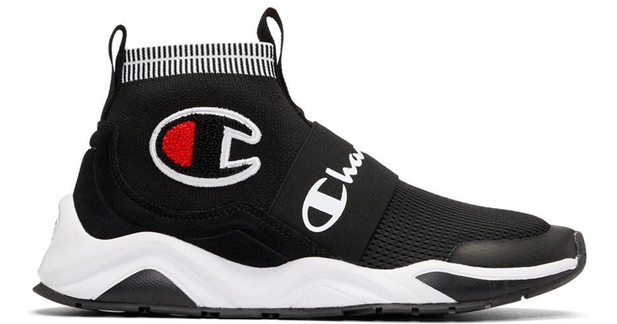 Champion Suede Black Rally Pro High-top 