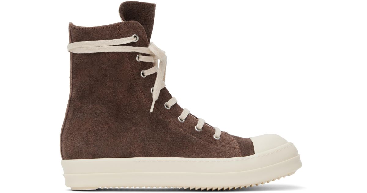 Rick Owens Porterville Cotton Moleskin Sneaks Sneakers in