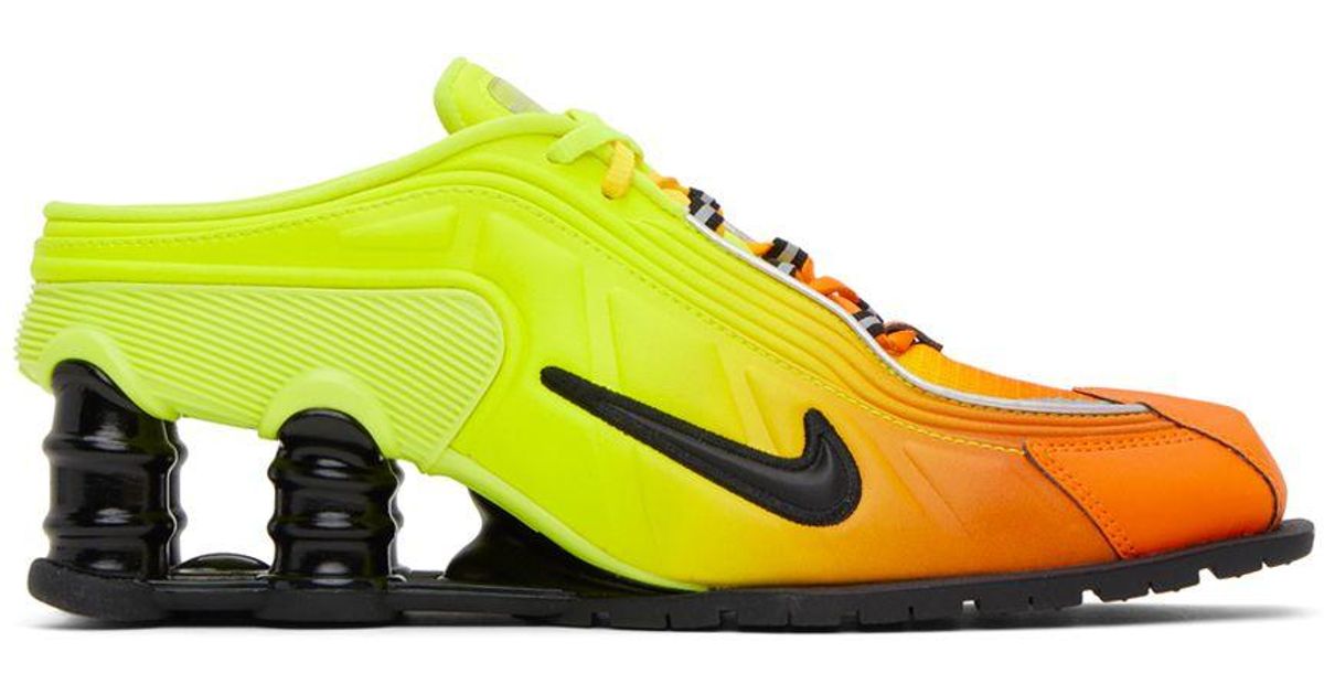 Nike Yellow & Orange Martine Rose Edition Shox Mr4 Sneakers in Black | Lyst