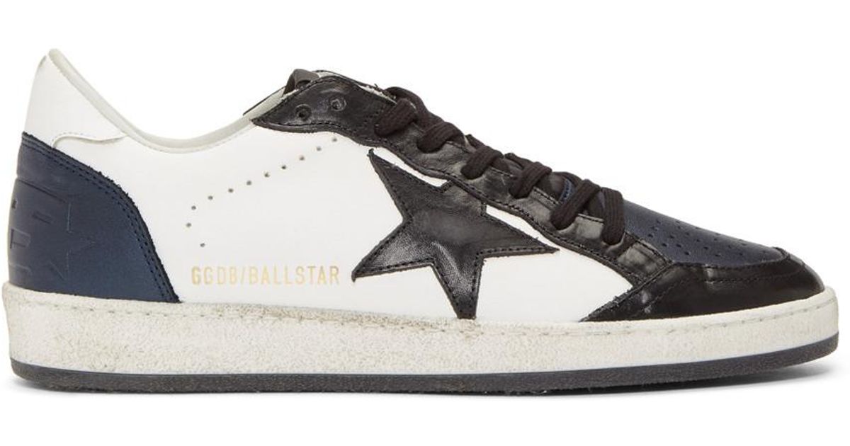 Goose Blue And Black Ball Star Sneakers 