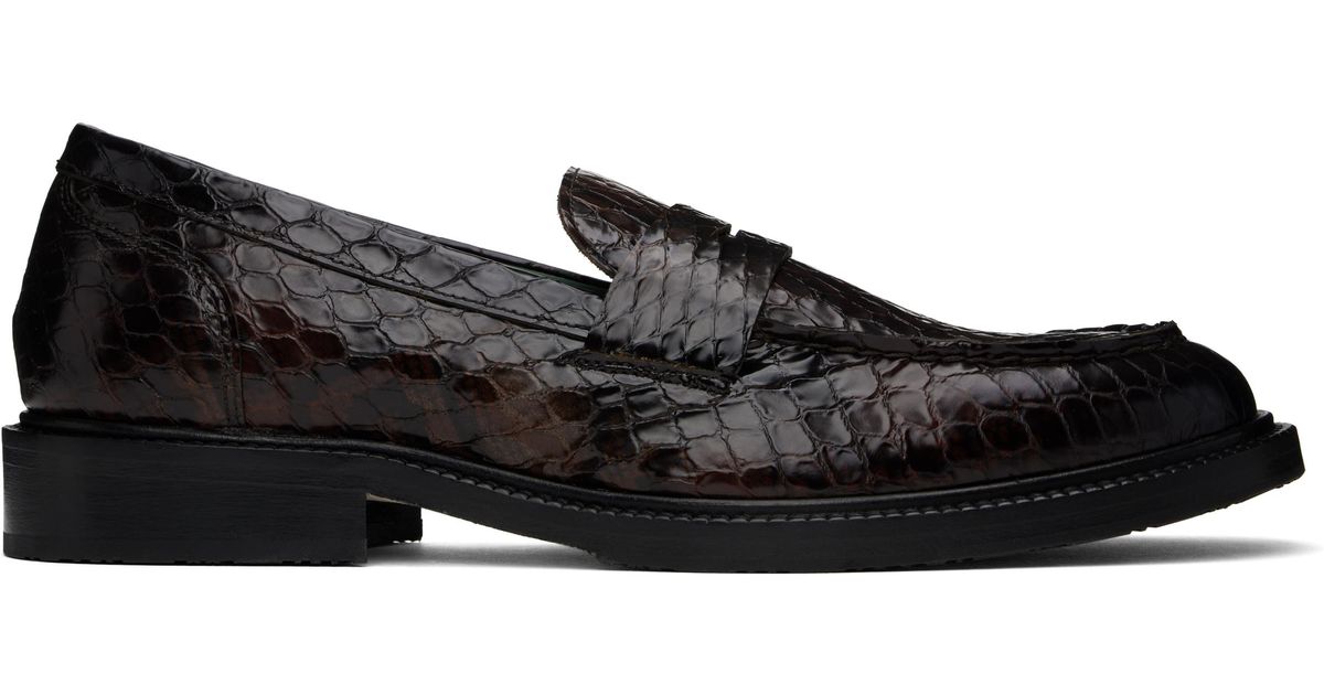【関税込み】VINNY's ブラウン Townee ペニーローファー VINNY's - TOWNEE PENNY LOAFER IN BROWN - MEN's LOAFERS