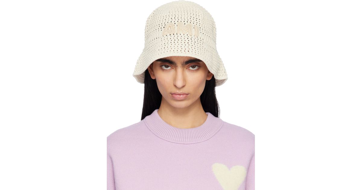 [AMI PARIS]Knit Ami Patch Bucket Hat★送料・関税込み★ AMI PARIS]Knit Ami Patch Bucket Hat☆送料・関税込み☆ (AMI
