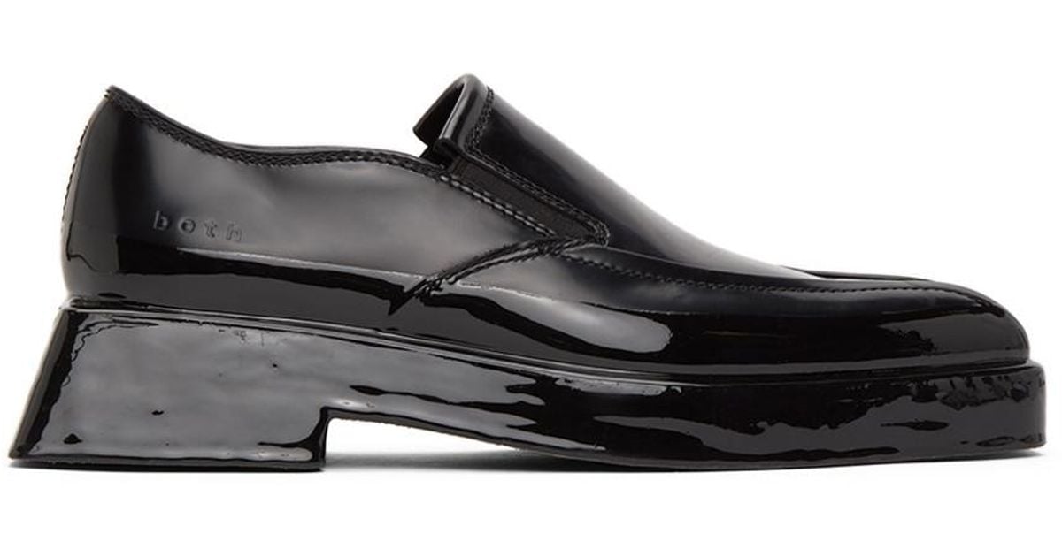 BOTH Paris Leather Black Gang Loafers for Men | Lyst