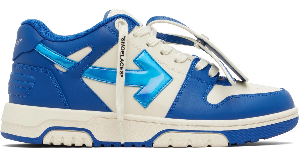 off white arrow sneakers blue