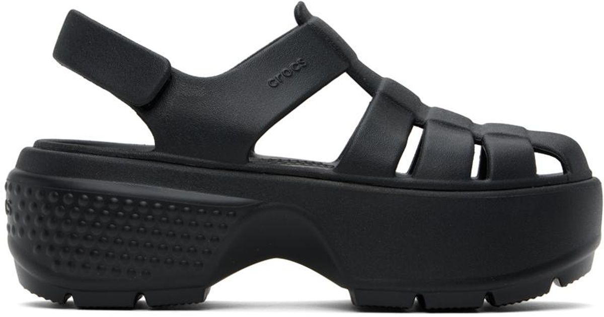 Crocs™ ブラック Stomp フィッシャーマン サンダル ブラック | Lyst