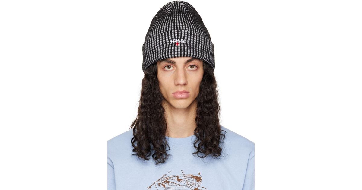 Noah Black Tri-color Beanie in Blue for Men | Lyst