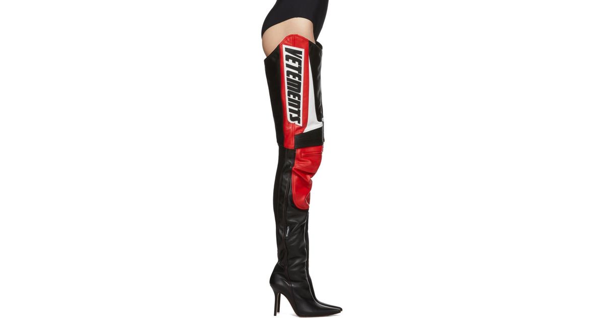 vetements thigh high boots