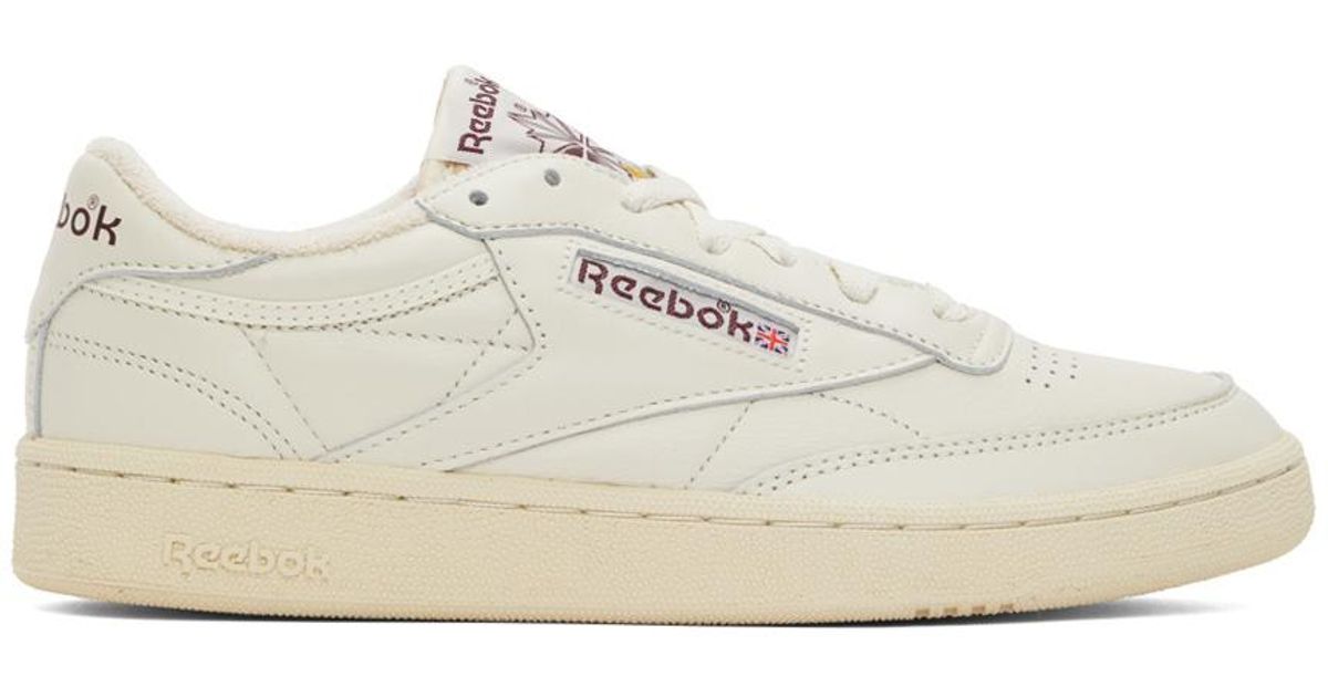 Reebok Leather Off-white Club C 85 Vintage Sneakers for Men | Lyst