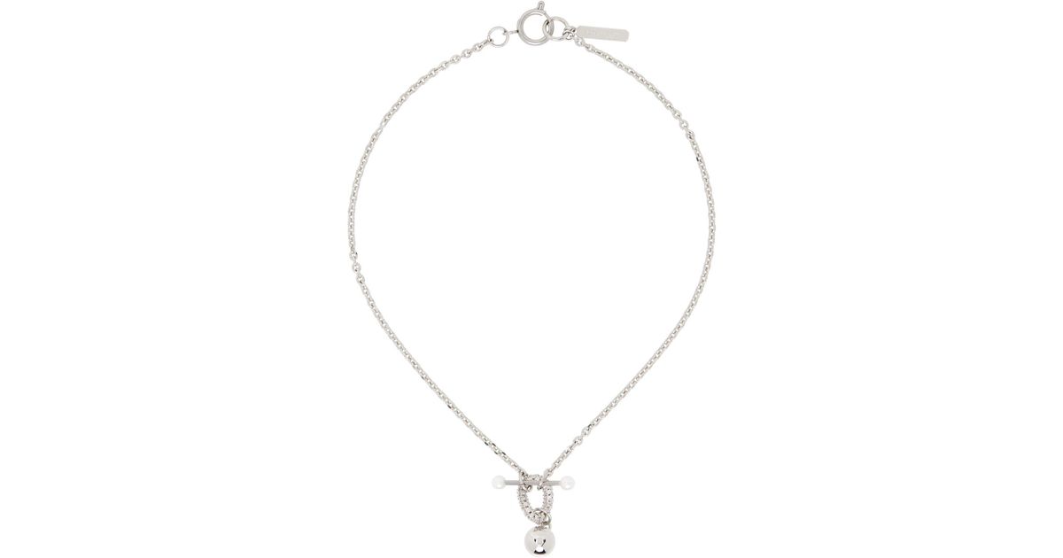 Justine Clenquet Gordon Pearl Choker in Metallic | Lyst UK