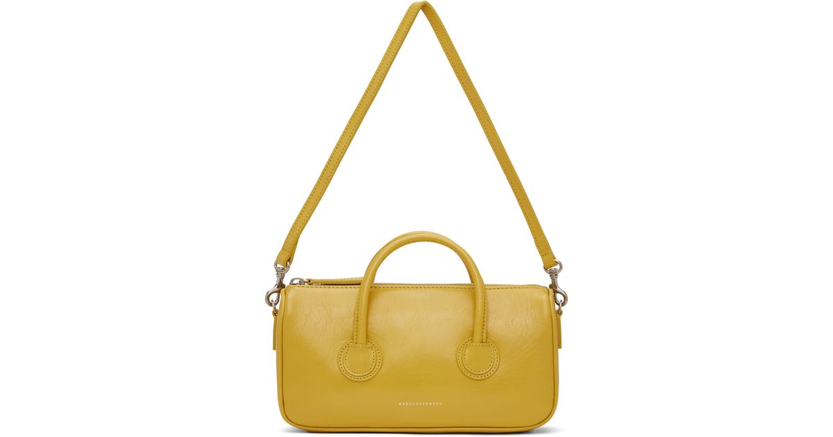 ☆MARGE SHERWOOD☆ ZIPPER SMALLcorn yellow crinkle Small Zipper Bag