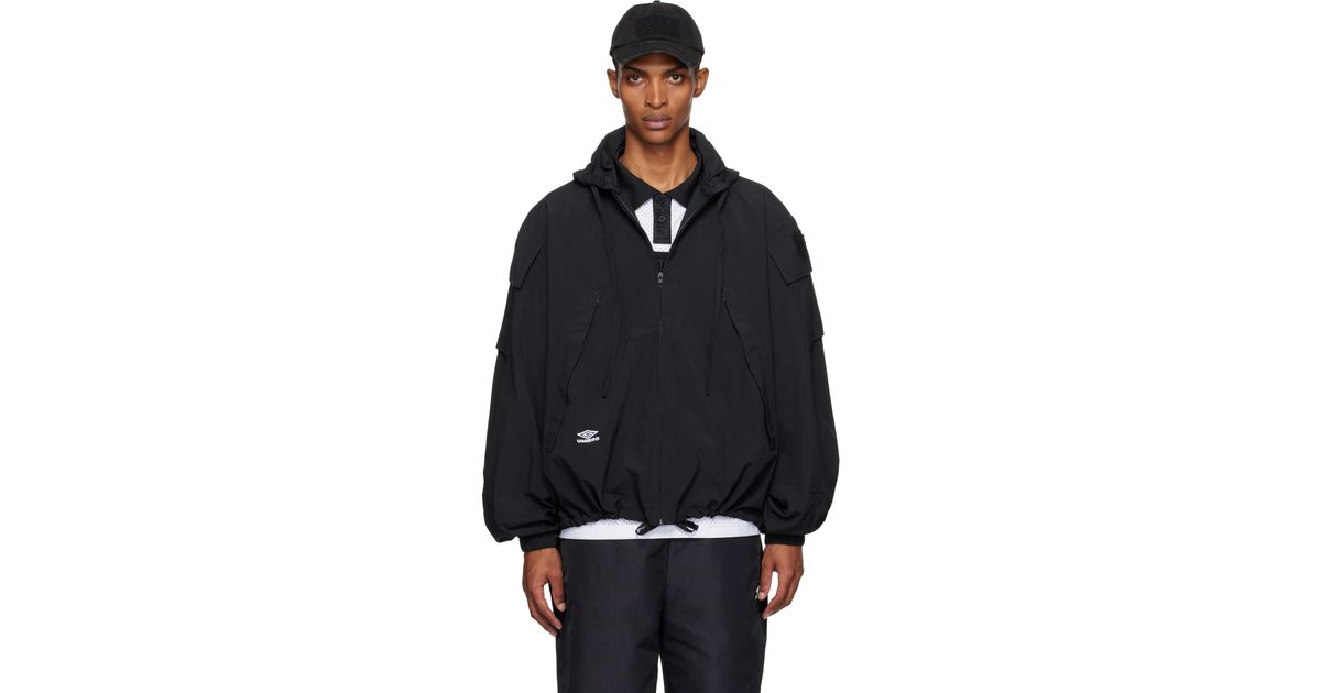 Umbro Tactical Windbreaker Jacket in Black for Men | Lyst