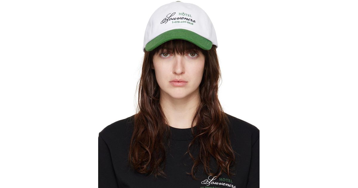 A.P.C. Jjjjound Edition 'hôtel Souvenirs' Cap in Green | Lyst UK