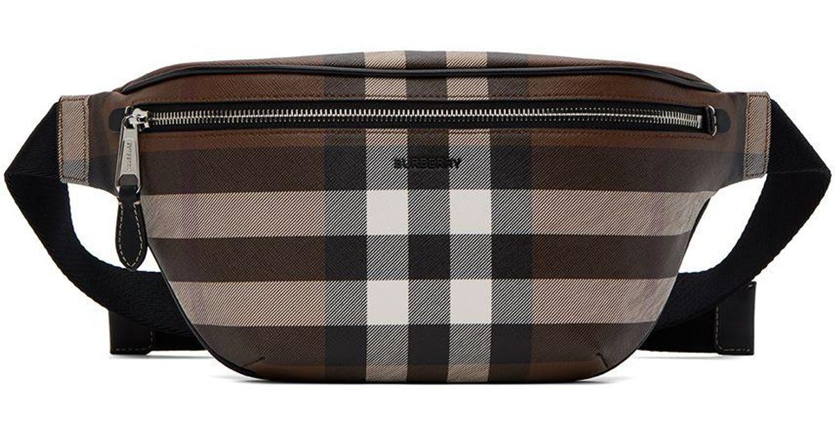 Cason Belt Bag in Dark Birch Brown - Men | Burberry® Official