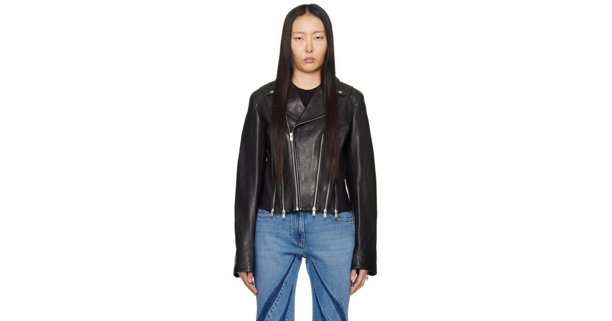 Dion lee deals leather jacket