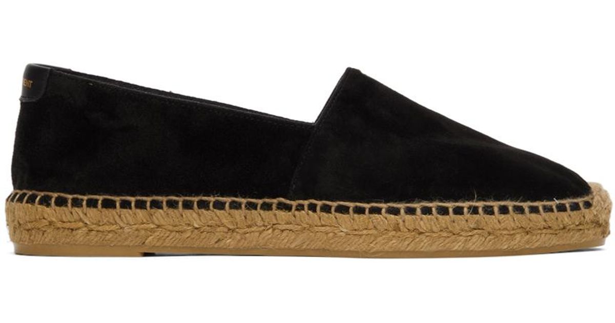 black suede espadrilles