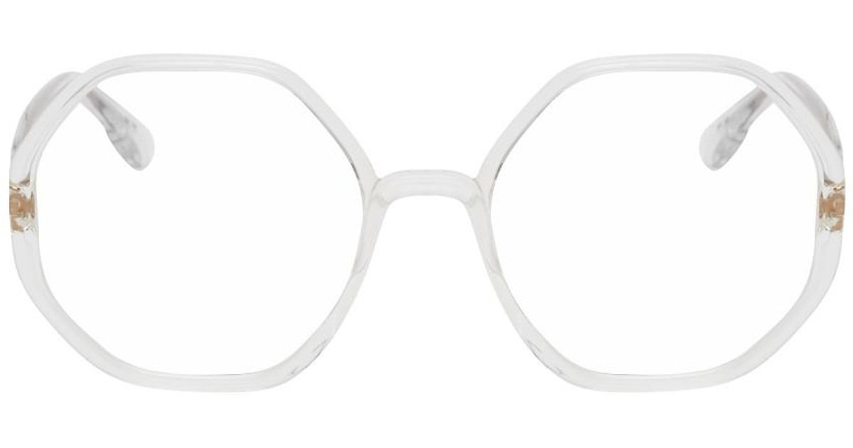 dior transparent glasses