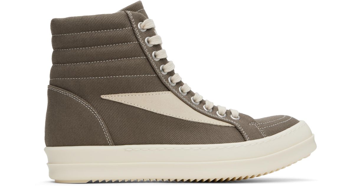 Rick Owens Porterville Vintage High Sneaks Sneakers in Black