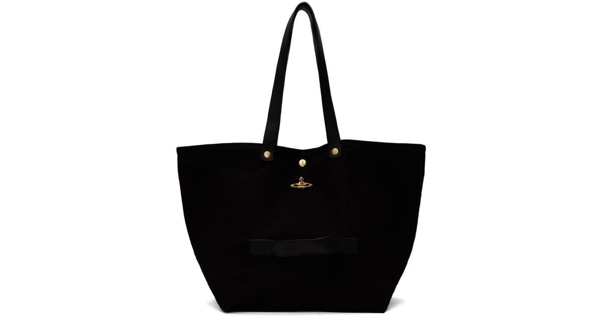 Vivienne Westwood★Utility SHOPPER SMALL Vivienne Westwood Black Utility Shopper Bag | Jules B