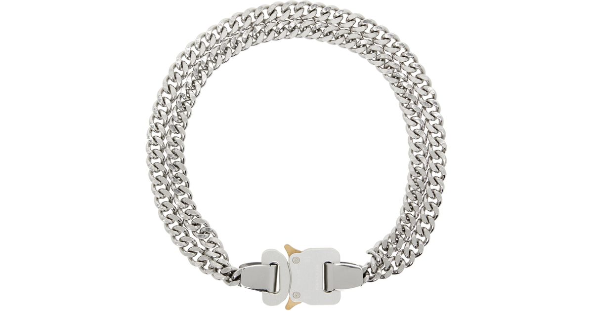 1017 ALYX 9SM 2X Chain Buckle Necklace in Metallic for Men | Lyst