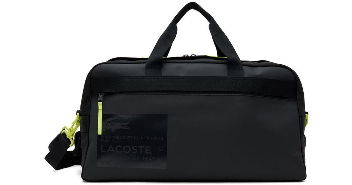 Lacoste Weekend Duffle Bag in Black for Men | Lyst