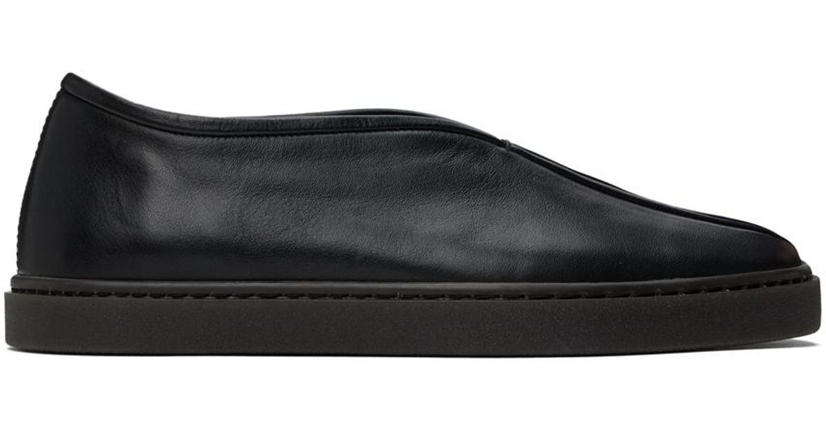 【関税込み】LEMAIRE ブラック パイピング スニーカー LEMAIRE＞ PIPED SNEAKER/スニーカー