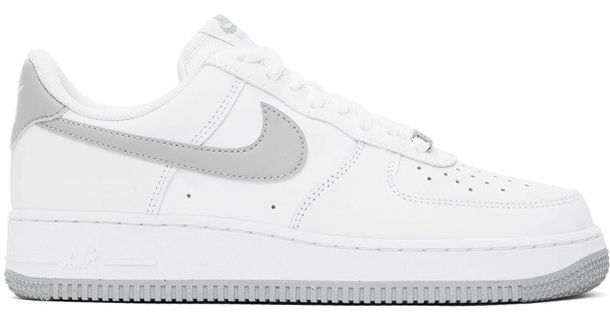 nike air force white and gray