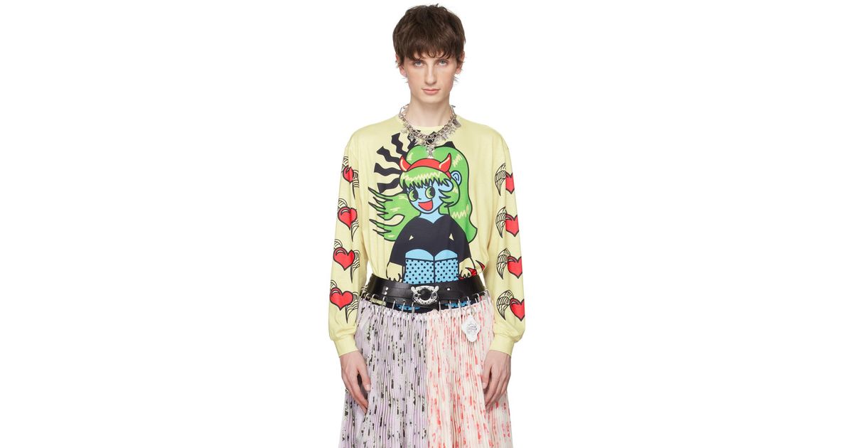 Chopova Lowena Off-white Lady In Love Long Sleeve T-shirt