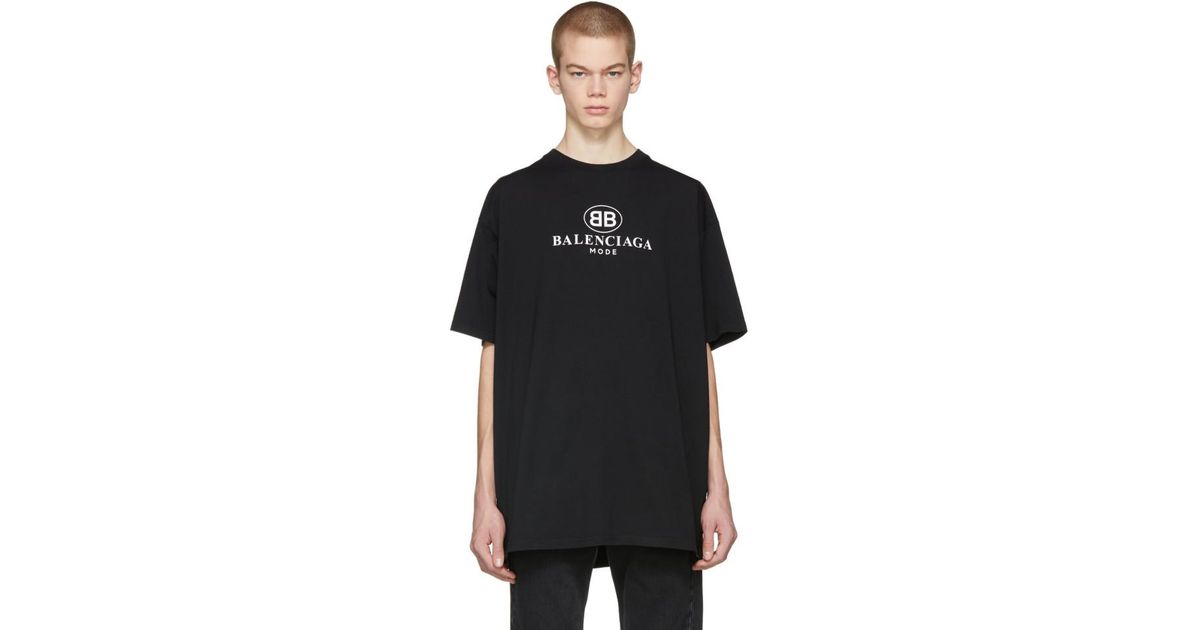 T-shirt noir BB Mode Balenciaga pour homme en coloris Noir | Lyst