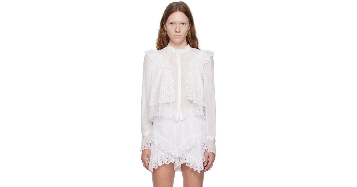 Étoile Isabel Marant White Kelmon Shirt | Lyst