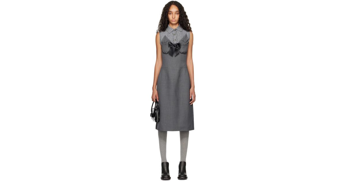 ワンピース SHUSHU/TONG bustier spliced dress SHUSHU/TONG bustier spliced dress