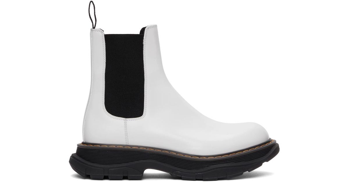 alexander mcqueen tread slick chelsea boots