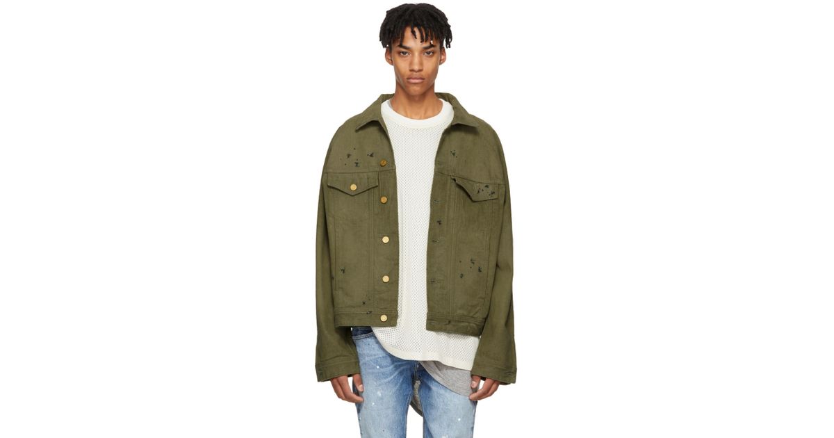 khaki selvedge denim