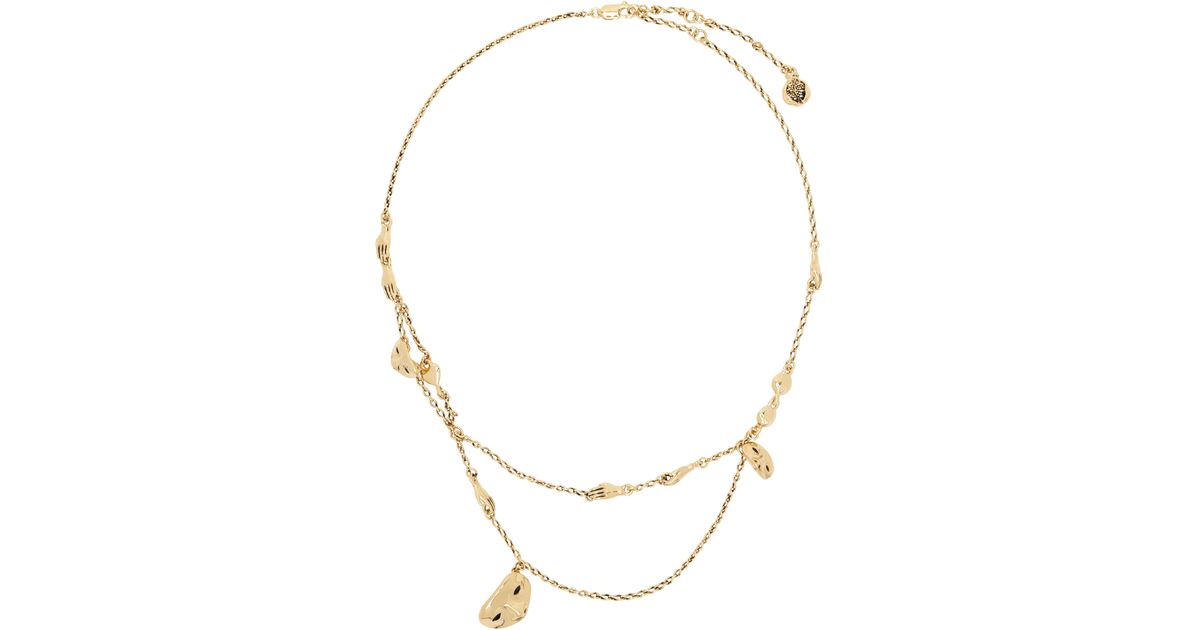 Lemaire ゴールド Estampe ネックレス ナチュラル | Lyst 