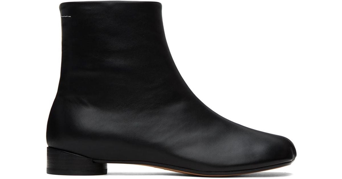 MM6 by Maison Margiela Zip Boots in Black for Men | Lyst