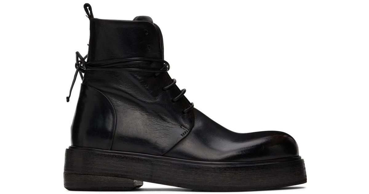 Marsèll Leather Black Zuccolona Boots | Lyst Australia